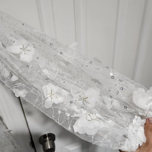 Ava Gowns Wild Butterfly Gown in White - Picture 6 of 11